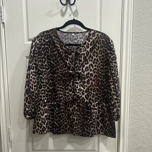 Leopard Print Women's Top